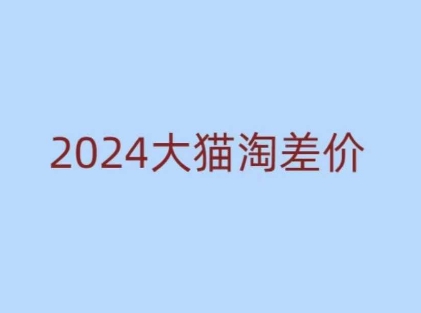 2024版大猫淘差价课程，新手也能学的无货源电商课程-兵兵资源