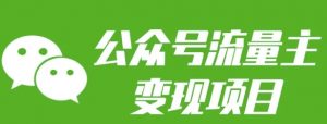 公众号流量主变现项目:每天2小时,普通人每月多挣三五千-兵兵资源
