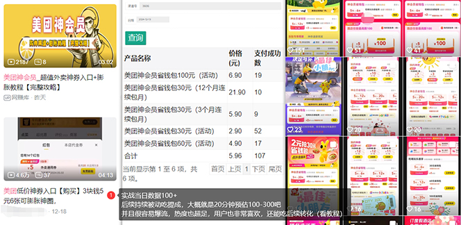 美团神券/神会员_入门级教程,外卖券膨胀推广项目【蓝海市场攻略】-兵兵资源