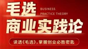 毛选商业实践论，读透《毛选》掌握创业必胜密匙-兵兵资源