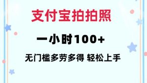 支付宝拍拍照一小时100+无任何门槛多劳多得一台手机轻松操做【揭秘】-兵兵资源