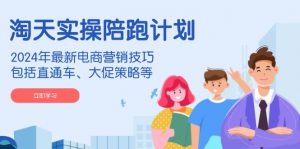 淘天实操陪跑计划,2024年最新电商营销技巧,包括直通车、大促策略等-兵兵资源