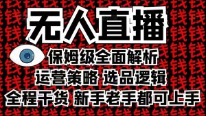 2025无人直播这么做就对了，保姆级全面解析，全程干货，新手老手都可上手-兵兵资源