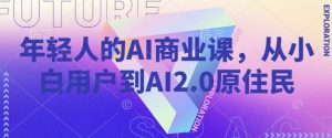 年轻人的AI商业课，从小白用户到AI2.0原住民-兵兵资源