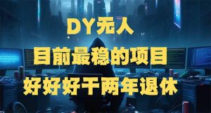 DY无人,目前最稳的项目,矩阵放大边旅游边赚钱,好好好干两年退休-兵兵资源