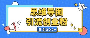 暴力引流全平台通用思维导图引流玩法ai一键生成日引200+-兵兵资源