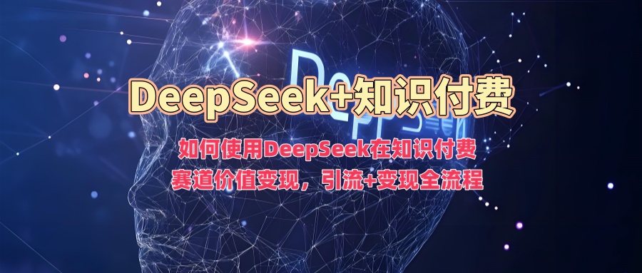如何使用DeepSeek在知识付费赛道价值变现，引流+变现全流程-兵兵资源