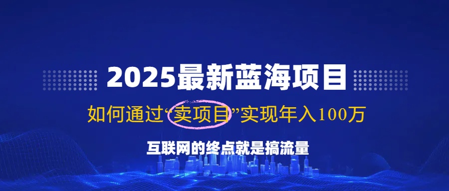 2025最新蓝海项目，零门槛轻松复制，月入10万+，新手也能操作！-兵兵资源