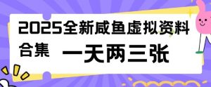 2025全新闲鱼虚拟资料项目合集，成本低，操作简单，一天两三张-兵兵资源