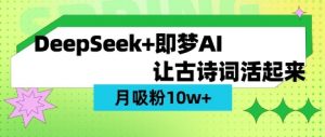 用DeepSeek做AI 古诗词视频，涨粉 10W+(保姆级教程)-兵兵资源