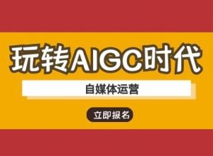 玩转AIGC时代-自媒体运营ai教程-兵兵资源