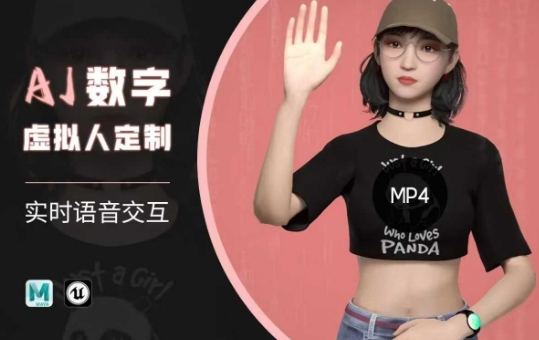 Ai数字人虚拟(智能体)实时语音交互特训营，​自行定制超写实角色AI数字人交互技术-兵兵资源