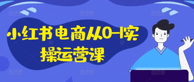 小红书电商从0-1实操运营课，小红书手机实操小红书/IP和私域课/小红书电商电脑实操板块等-兵兵资源