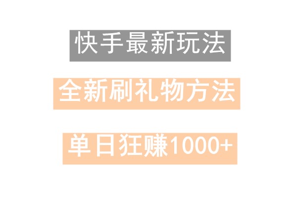 快手无人直播，过年最稳项目，技术玩法，小白轻松上手日入500+-兵兵资源