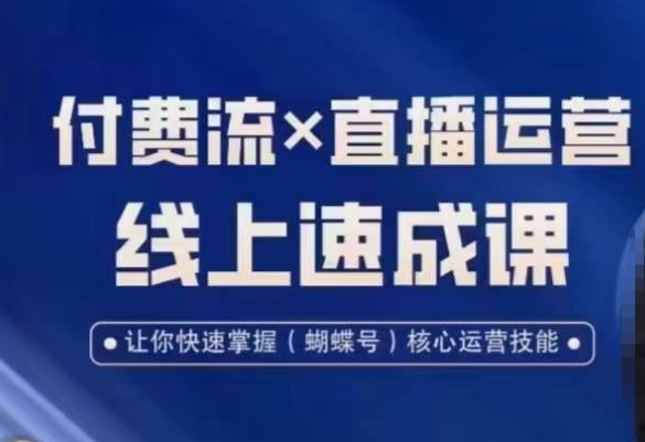视频号付费流实操课程，付费流✖️直播运营速成课，让你快速掌握视频号核心运营技能-兵兵资源