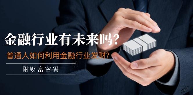 某付费文章：金融行业有未来吗？普通人如何利用金融行业发财?(附财富密码-兵兵资源