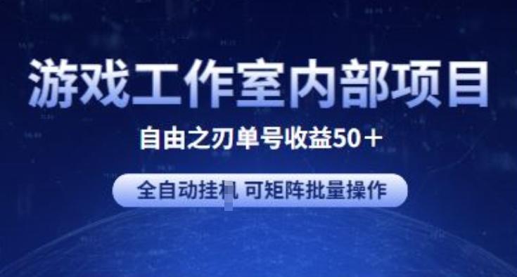 游戏工作室内部项目 自由之刃2 单号收益50+ 全自动挂JI 可矩阵批量操作【揭秘】-兵兵资源