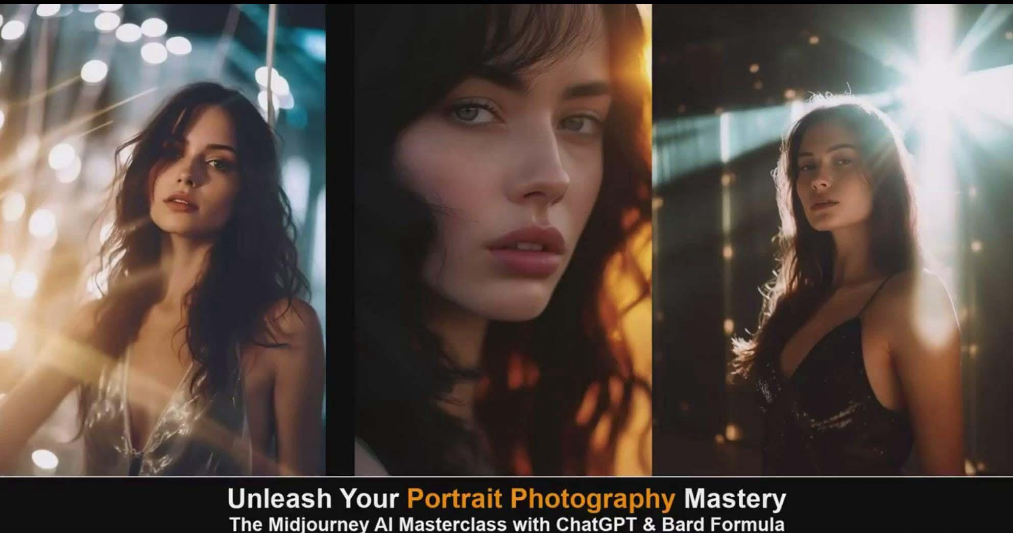 图片[6]-(9312期)Midjourney v5 ChatGPT 和 Bard AI人工智能人像摄影大师班-15节-中英字幕-兵兵资源