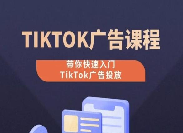 TikTok广告投放课程，从0-1实操课，带你快速入门TikTok广告投放-兵兵资源