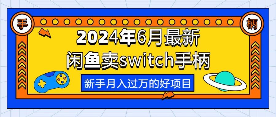 2024年6月最新闲鱼卖switch游戏手柄，新手月入过万的第一个好项目-兵兵资源