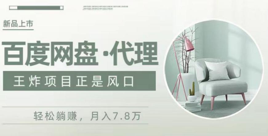 度盘代理，月入7w保姆级全方位教程-兵兵资源