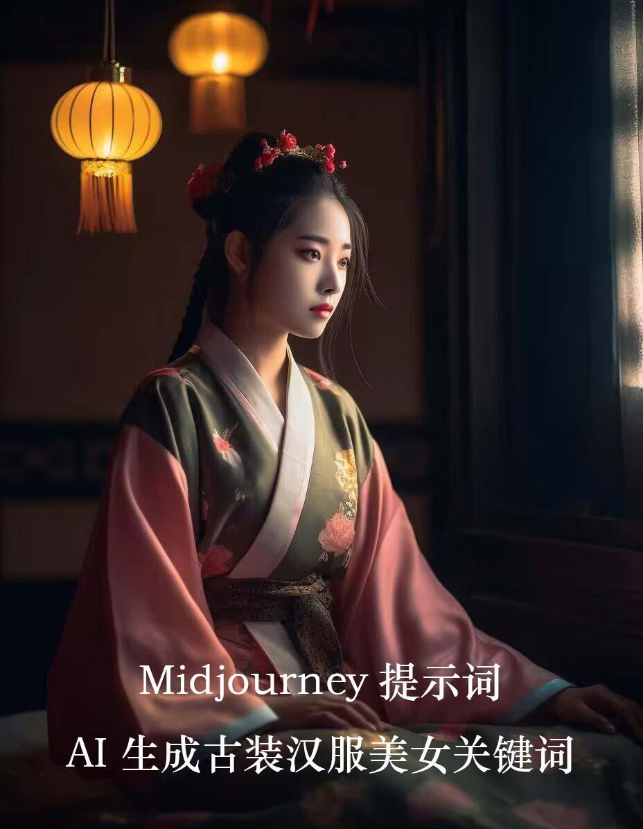 Midjourney关键词-AI生成中国风古装汉服美女人像提示关键词-兵兵资源