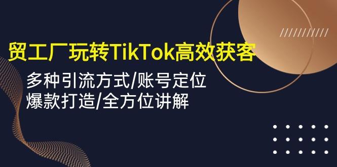 外贸工厂玩转TikTok高效获客，多种引流方式/账号定位/爆款打造/全方位讲解-兵兵资源