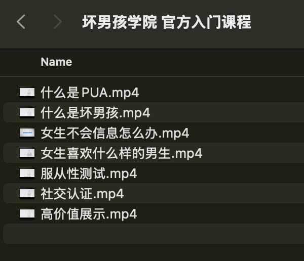 坏男孩学院 官方入门课程-兵兵资源