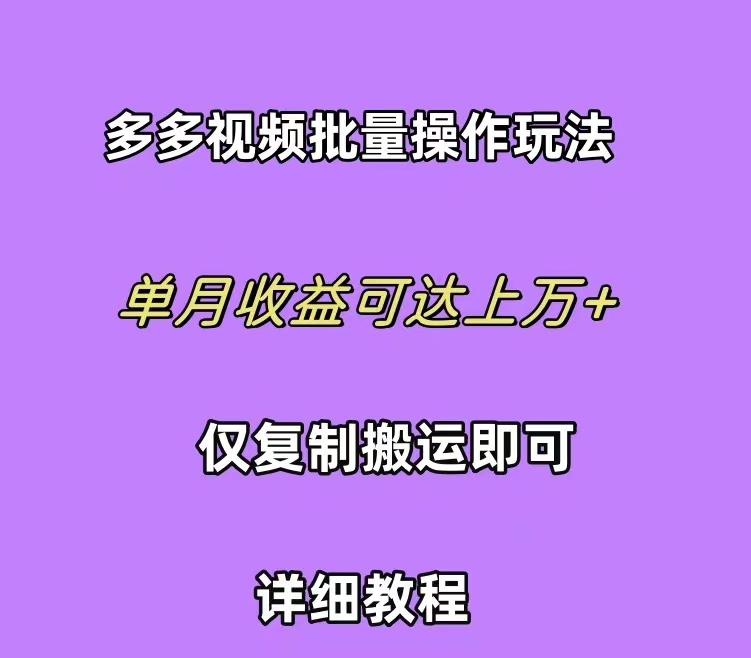 (10029期)拼多多视频带货快速过爆款选品教程 每天轻轻松松赚取三位数佣金 小白必…-兵兵资源