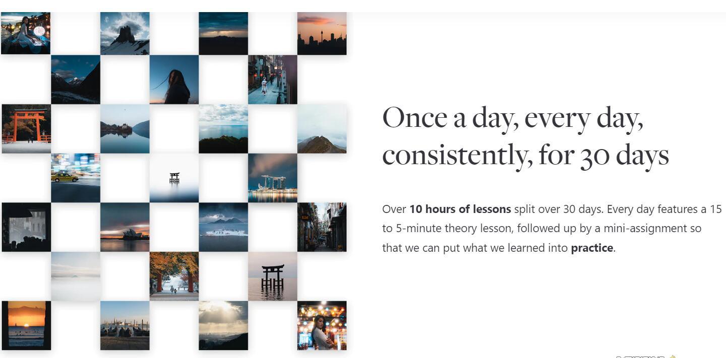 网红摄影师Pat Kay – 30天摄影基础知识加速器教程-30节课-中英字幕-兵兵资源