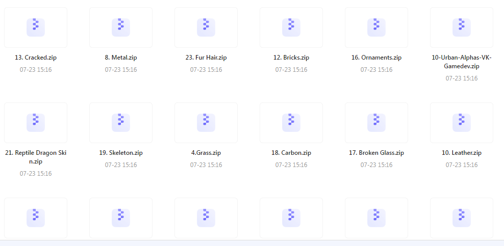 【素材分享】实用教程+素材 Zbrush与Blender表面纹理合集-兵兵资源