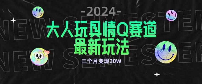 全新大人玩具情Q赛道合规新玩法，公转私域不封号流量多渠道变现，三个月变现20W【揭秘】-兵兵资源