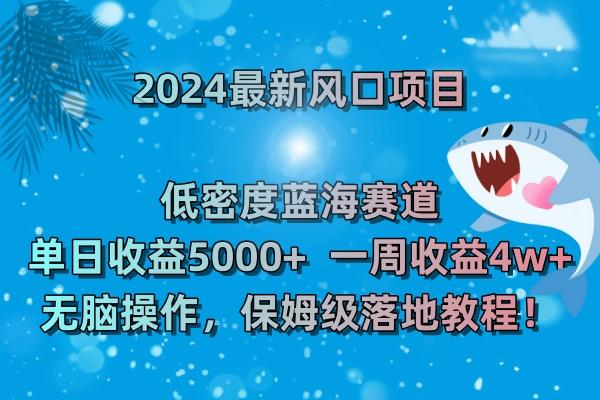 (8545期)2024最新风口项目 低密度蓝海赛道，日收益5000+周收益4w+ 无脑操作，保…-兵兵资源
