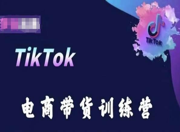 TikTok电商带货训练营，跟随时代潮流，跨境掘金-兵兵资源