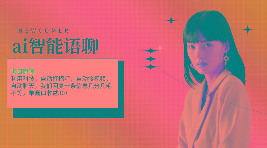 ai智能语聊，单窗口30+单机500+，无脑干！！！-兵兵资源