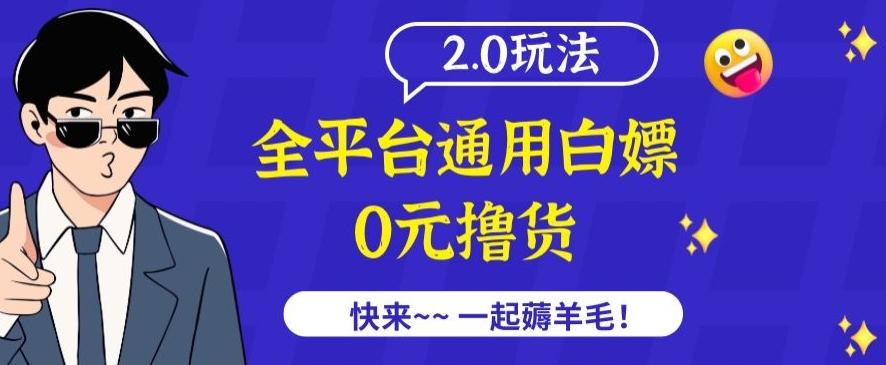 外面收费2980的全平台通用白嫖撸货项目2.0玩法【仅揭秘】-兵兵资源