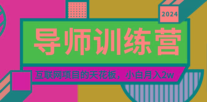 《导师训练营》精准粉丝引流的天花板，小白月入2w-兵兵资源