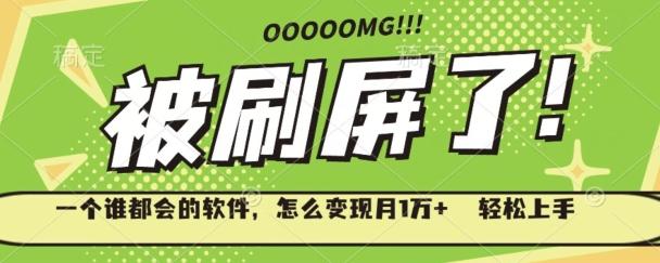 一个谁都会的软件，怎么变现月1万+轻松上手-兵兵资源