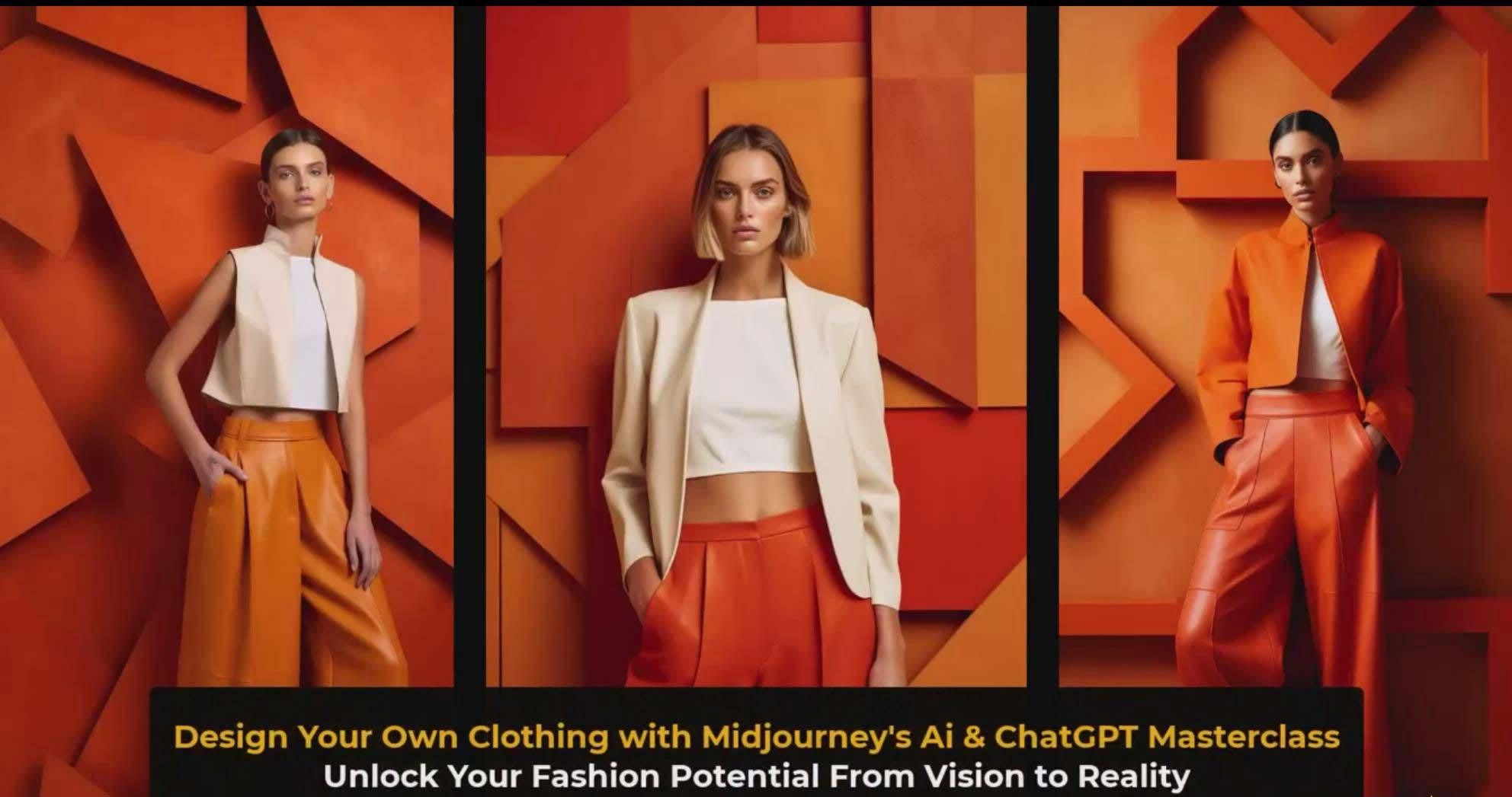 图片[3]-利用 Midjourneys Ai 人工智能设计自己的服装AI大师班-10节课-中英字幕-兵兵资源