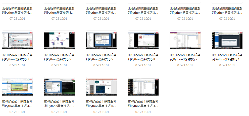 Python黑客技巧课程-兵兵资源