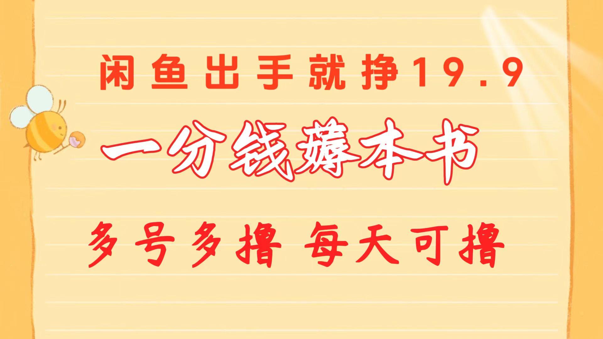 一分钱薅本书 闲鱼出售9.9-19.9不等 多号多撸  新手小白轻松上手-兵兵资源