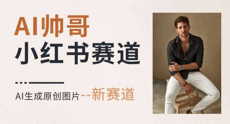 AI一键生成帅哥，新思路新赛道，涨粉迅速，轻松月入过万-兵兵资源