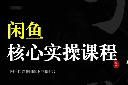 2024闲鱼核心实操课程，从养号、选品、发布、销售，教你做一个出单的闲鱼号-兵兵资源