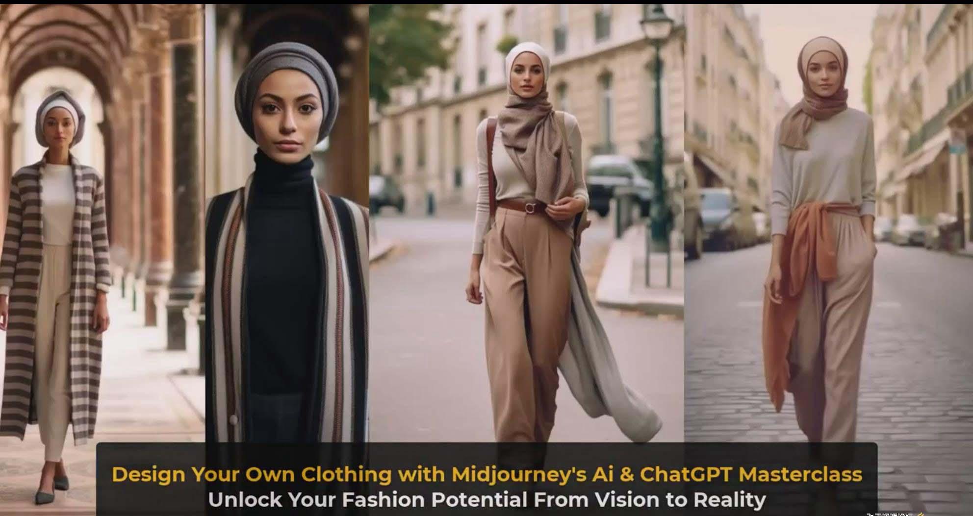 图片[10]-利用 Midjourneys Ai 人工智能设计自己的服装AI大师班-10节课-中英字幕-兵兵资源