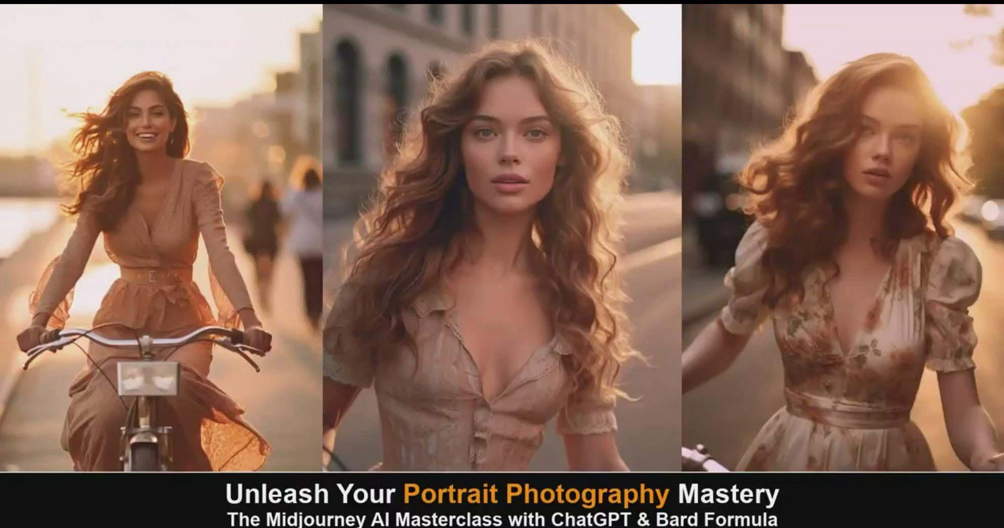 图片[4]-(9312期)Midjourney v5 ChatGPT 和 Bard AI人工智能人像摄影大师班-15节-中英字幕-兵兵资源